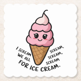 Porta-copo De Papel Gritar Para Sorvete