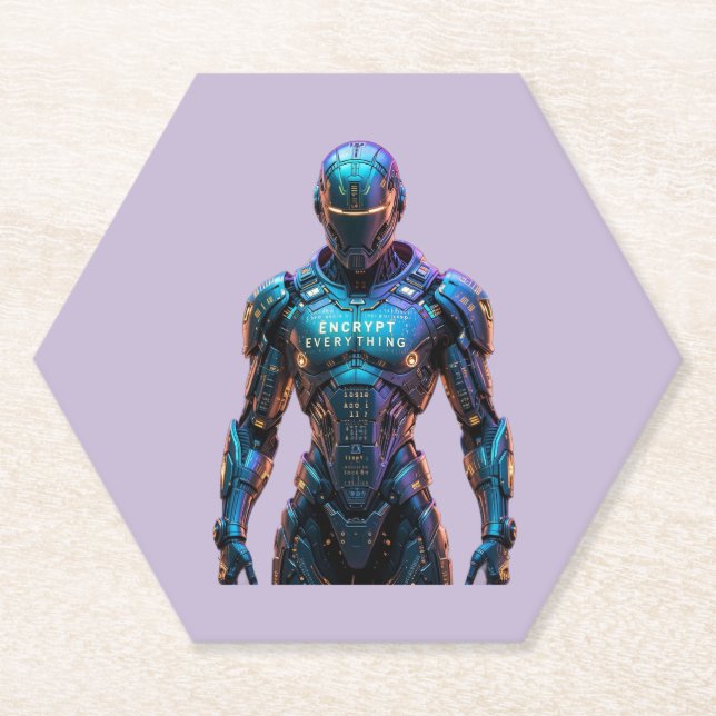 Porta-copo De Papel Guardian Encrypt Everything (Frente)