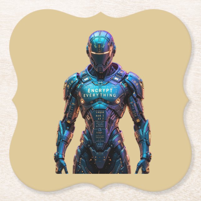 Porta-copo De Papel Guardian Encrypt Everything (Frente)