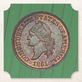 Porta-copo De Papel Guerra Civil ⚔️ Muro de Madeira Confederado Penny