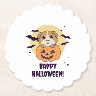 Porta-copo De Papel Guiné Pumpkin Doce Animais Feliz Dia das Bruxas