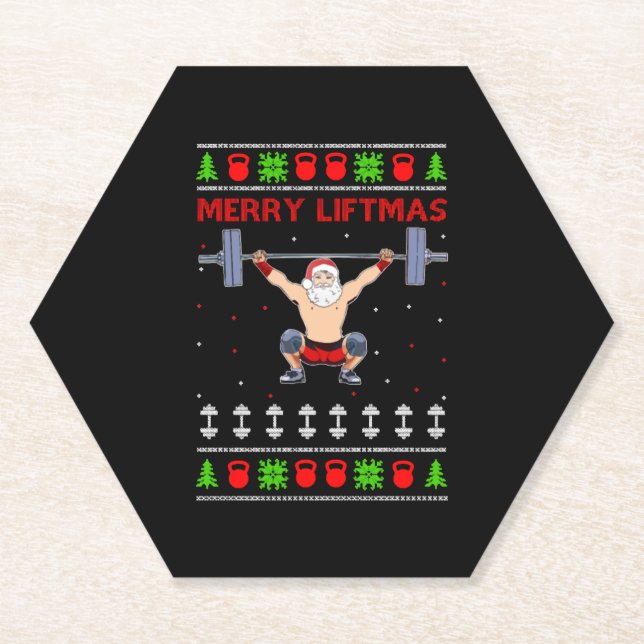 Porta-copo De Papel Hábito de Natal Feio (Frente)