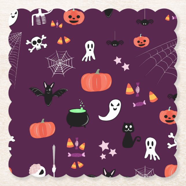 Porta-copo De Papel Halloween (Frente)
