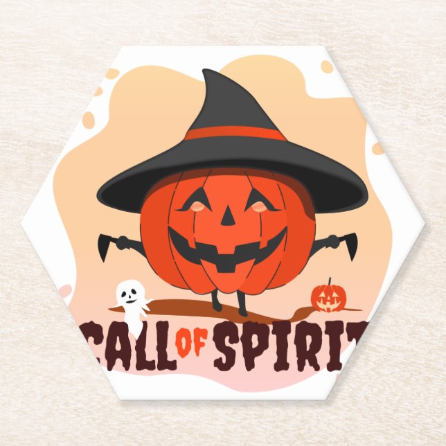 Porta-copo De Papel Halloween Call of Spirit (Frente)