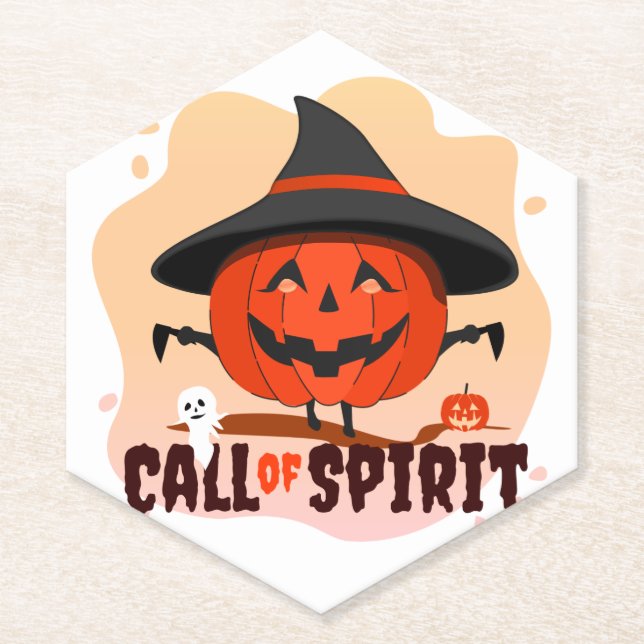Porta-copo De Papel Halloween Call of Spirit (Frente)