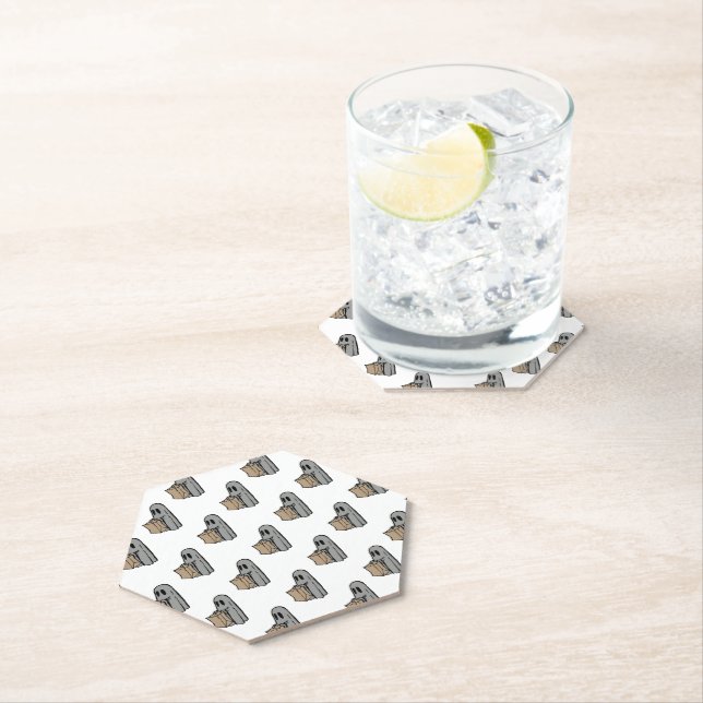 Porta-copo De Papel Halloween, Cinzas Fantasmas, Truques Ou Tratamento (Insitu)