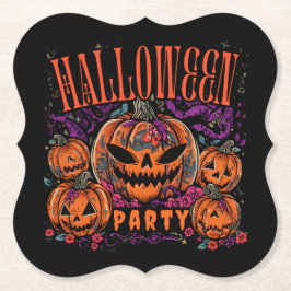 Porta-copo De Papel Halloween, Coven de Abóbora em Flor, Gótico