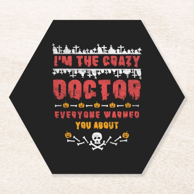 Porta-copo De Papel Halloween Doctor (Frente)