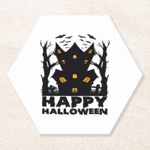 Porta-copo De Papel Halloween (Feliz Halloween House)