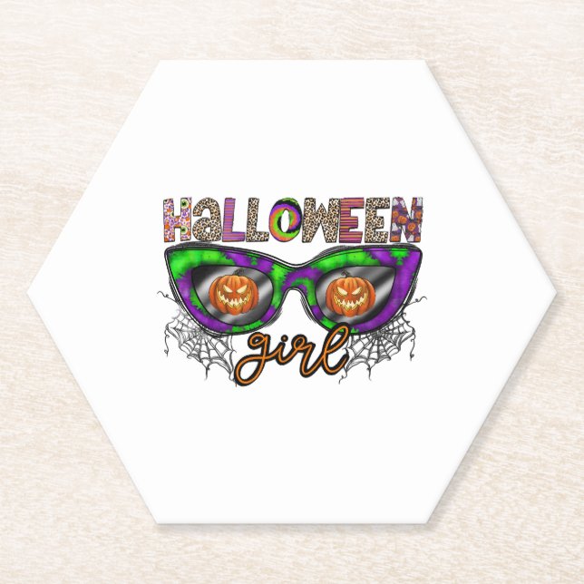 Porta-copo De Papel Halloween Girl (Frente)