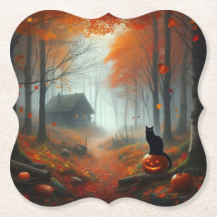 Porta-copo De Papel Halloween/outono/Outono/Abóbora/gato