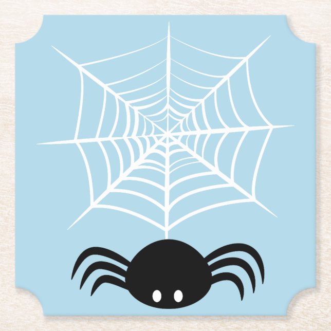 Porta-copo De Papel Halloween Spider Web (Frente)