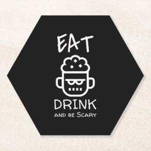 Porta-copo De Papel Halloween Zombie