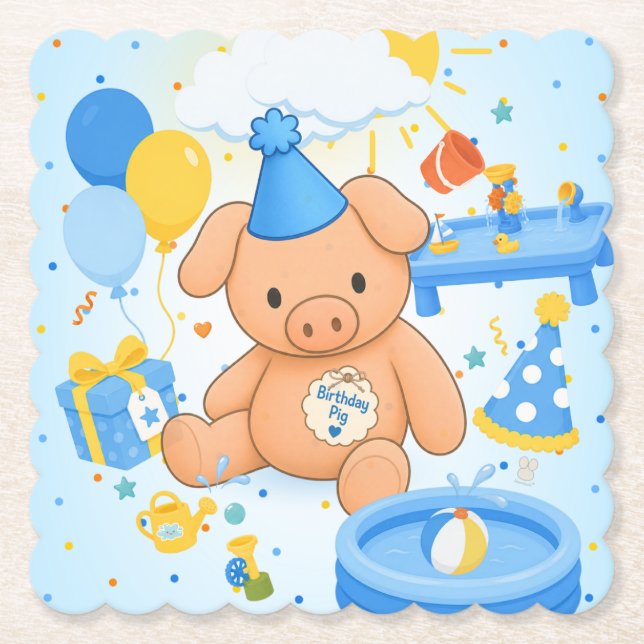 Porta-copo De Papel Hamhock's Splashtastic! Storybook Paper Coasters (Frente)