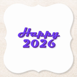 Porta-copo De Papel Happy 2026