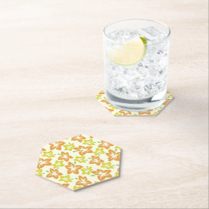 Porta-copo De Papel Hibiscus Amarelo, Hibisco Laranja, Padrão Floral