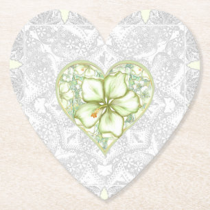 Porta-copo De Papel Hibiscus & lace