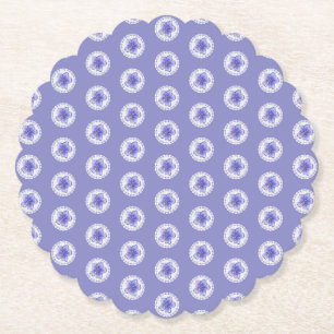 Porta-copo De Papel Hibiscus & lace BLUE