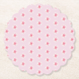 Porta-copo De Papel Hibiscus & Lace PINK