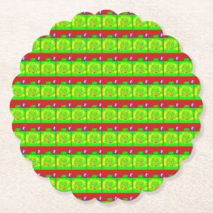 Porta-copo De Papel História de Natal Festiva "Feliz"
