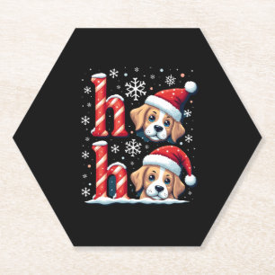 Porta-copo De Papel Ho Ho Ho Amante do Cão Grande Pirenéus Natal Papai