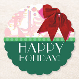 PORTA-COPO DE PAPEL HOLIDAY ART DECO