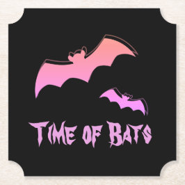 Porta-copo De Papel Hora dos Morcegos - Pop de Abstrato, rosa e roxo