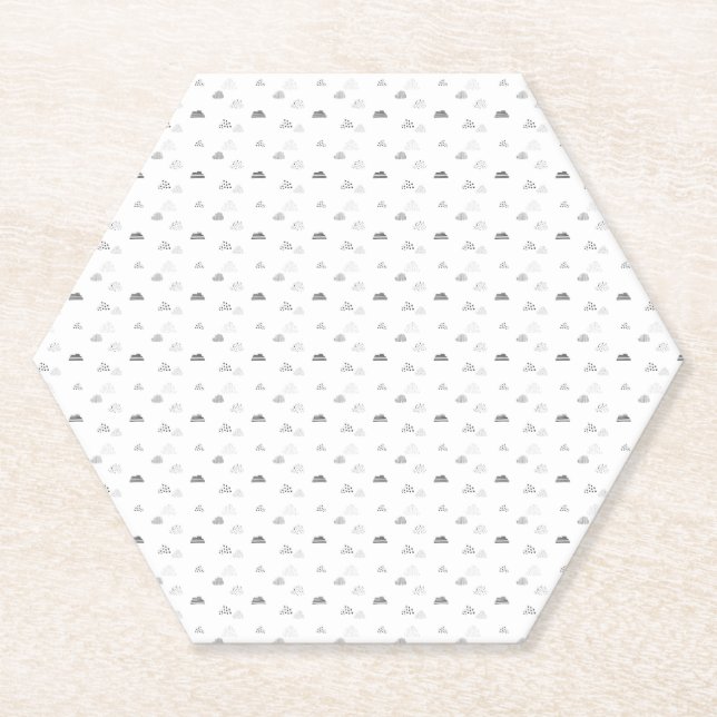 Porta-copo De Papel Horizontal, Cinza Média (Frente)