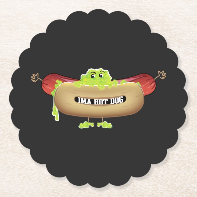 PORTA-COPO DE PAPEL HOT DOG MAN (Frente)