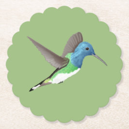 Porta-copo De Papel Hovering Jacobin Hummingbird - transparente.