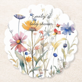 Porta-copo De Papel Hunny Wildflower Chá de fraldas