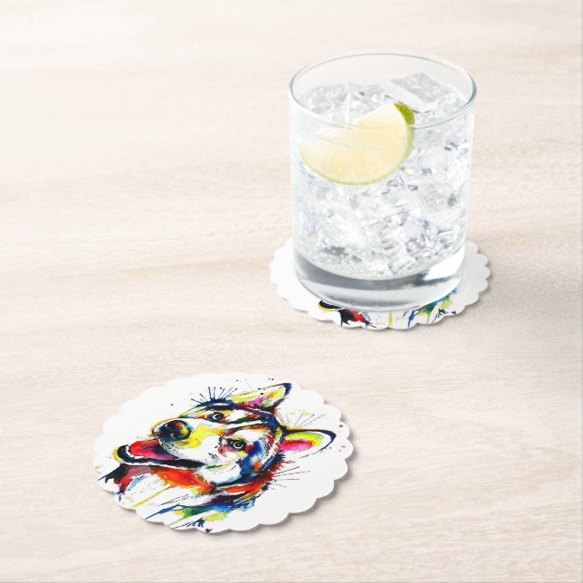Porta-copo De Papel HUsky Lovers Stone Coaster| Pedra Lover Coaster (Insitu)