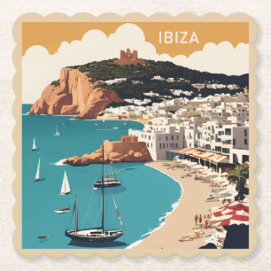 Porta-copo De Papel Ibiza, Poster de viagens Espanha