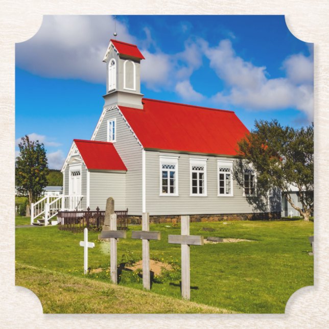 Porta-copo De Papel Igreja Islandesa (Frente)