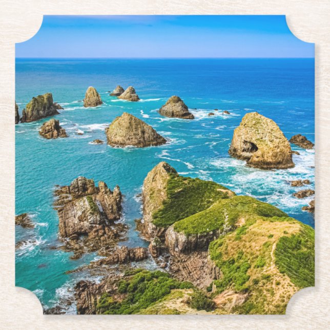 Porta-copo De Papel Ilhas Nugget Point, Nova Zelândia (Frente)