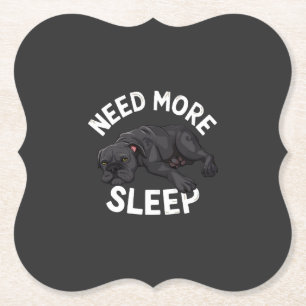 Porta-copo De Papel Ilustração de cachorro cansado que precisa de mais