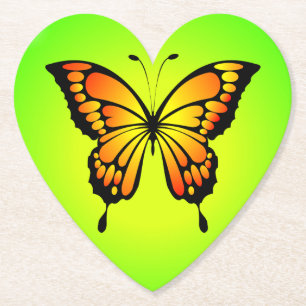 Porta-copo De Papel Ilustração do Inseto Amarelo-Butterfly-20285