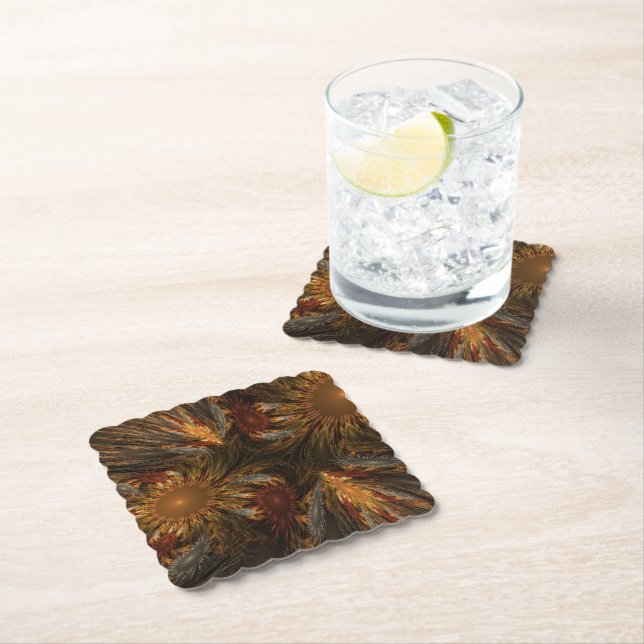 Porta-copo De Papel Impressões de girassol (Insitu)