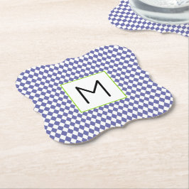 Porta-copo De Papel ÍNDICE DE Ouros do Designer Periwinkle Harlequin