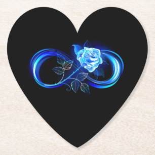 Porta-copo De Papel Infinidade brilhante com rosa azul