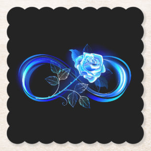 Porta-copo De Papel Infinito brilhante com rosa azul
