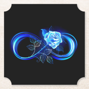 Porta-copo De Papel Infinito brilhante com rosa azul