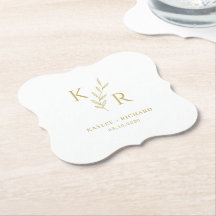 Iniciais de Folha Festa de noivado de Ensaio de Ca