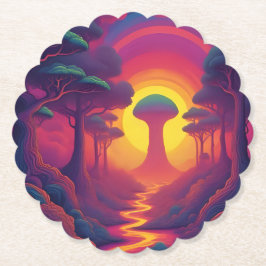 Porta-copo De Papel Início da Arte da Queda