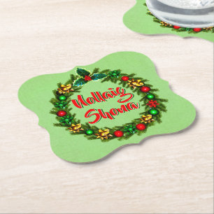 Porta-copo De Papel Irlandês Nollaig Shona Merry Christmas