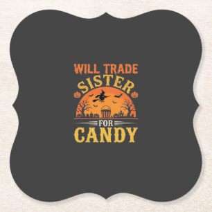 Porta-copo De Papel Irmã de Halloween de Doces Design_1