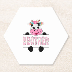 Porta-copo De Papel Irmão Da Festa Da Família De Vacas De Aniversário