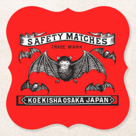 Porta-copo De Papel Japonês Safety Match Art Bats