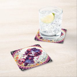 Porta-copo De Papel Jardim Roxo Blooming