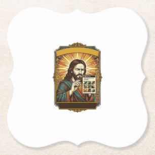Porta-copo De Papel Jesus Escadas Embaçadas Teste Captcha Segurança Te